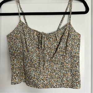 Abercrombie & Fitch Fruit and Floral Cropped Tank